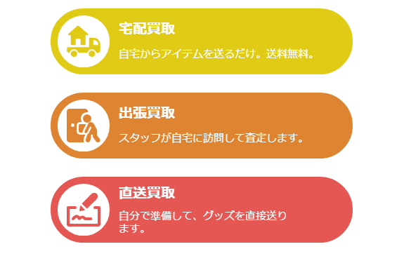 買取方法の種類