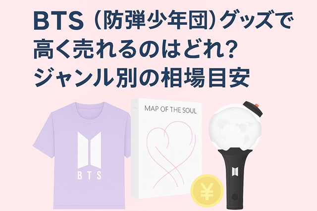 BTSグッズ高く売れるのはどれ？ジャンル別相場の目安