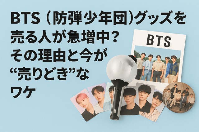 BTSグッズを売る人が急増中の理由